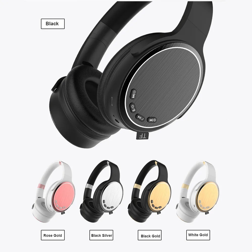 Новые беспроводные Bluetooth наушники HiFi стерео Бас Складная спортивная музыкальная