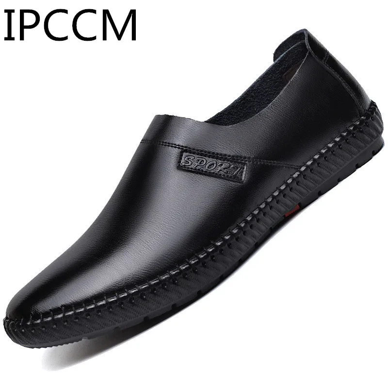 2019 Spring New Product British Leather Leisure Comfortable Deodorant Soft Men's Beans Shoes | Обувь