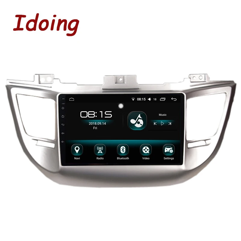 Idoing 9 &quot1Din Автомобильный Android 8 0 Радио мультимедийный плеер для hyundai IX35 Tucson 2015 4G + 64G