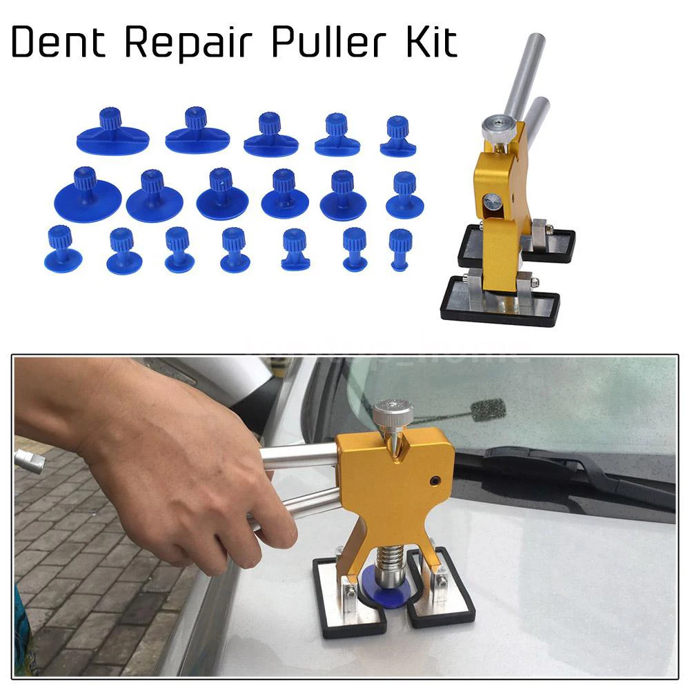 

18 PCS Tools DIY Car Body Paintless Dent Repair Tool Set Dent Puller Reverse Hammer Sucker Remover Lifter for Remove Dent Hail