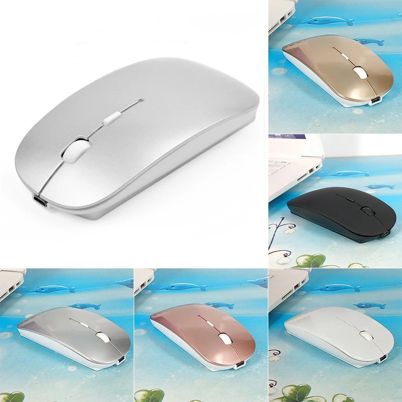 Беспроводная перезаряжаемая Bluetooth мышь Регулируемая DPI компьютерная для