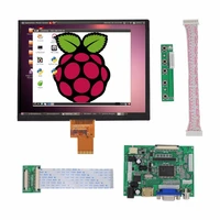 8 inch lcd display screen monitor remote driver control board 2av hdmi compatible vga for raspberry pi orange pi