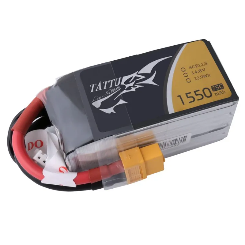 TATTU 14 8 V 1550mAh 75C 4S 1P Lipo аккумуляторная батарея XT60 разъем для Skylark M4-FPV250 мини-Шредер 200