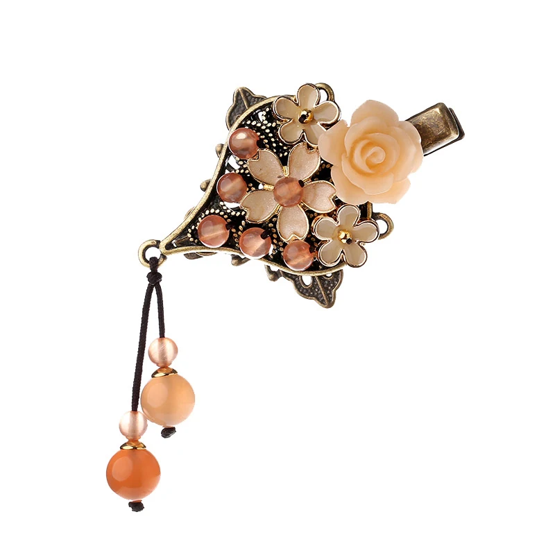 

Hair Claws natural stone Hair Jewelry metal Hair Clip For Women Girls Vintage handmade Fashion Jewelry Accessories