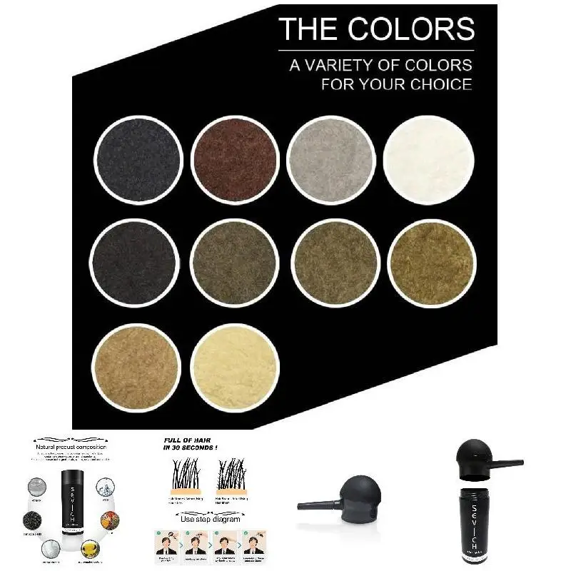 

25g Hair Fibers Spray Applicator Nozzle Pump Hairline Optimizer Kit Hair Loss Treatment NShopping