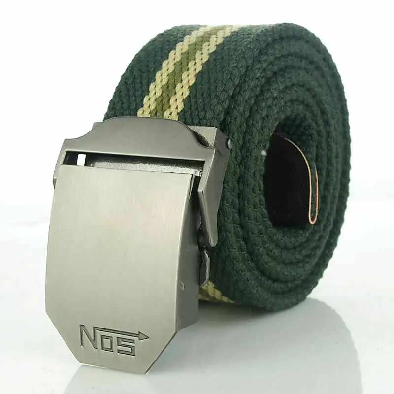 Fashion casual canvas belt Alloy Automatic buckle military men Army tactical belts for Men good quality male long strap | Аксессуары для