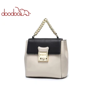 Рюкзак DOODOO Женский, из искусственной кожи, с цепочкой, 2019