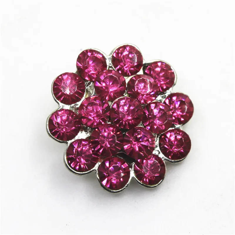 10 шт. разноцветные пуговицы-подвески с кристаллами