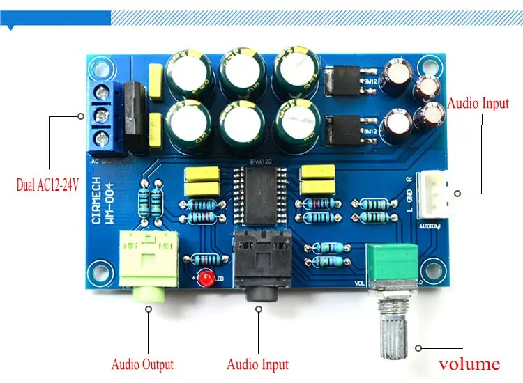 Плата усилителя для наушников TPA6120 12 В 24 Hi-Fi усилитель TPA6120A2 | Электроника