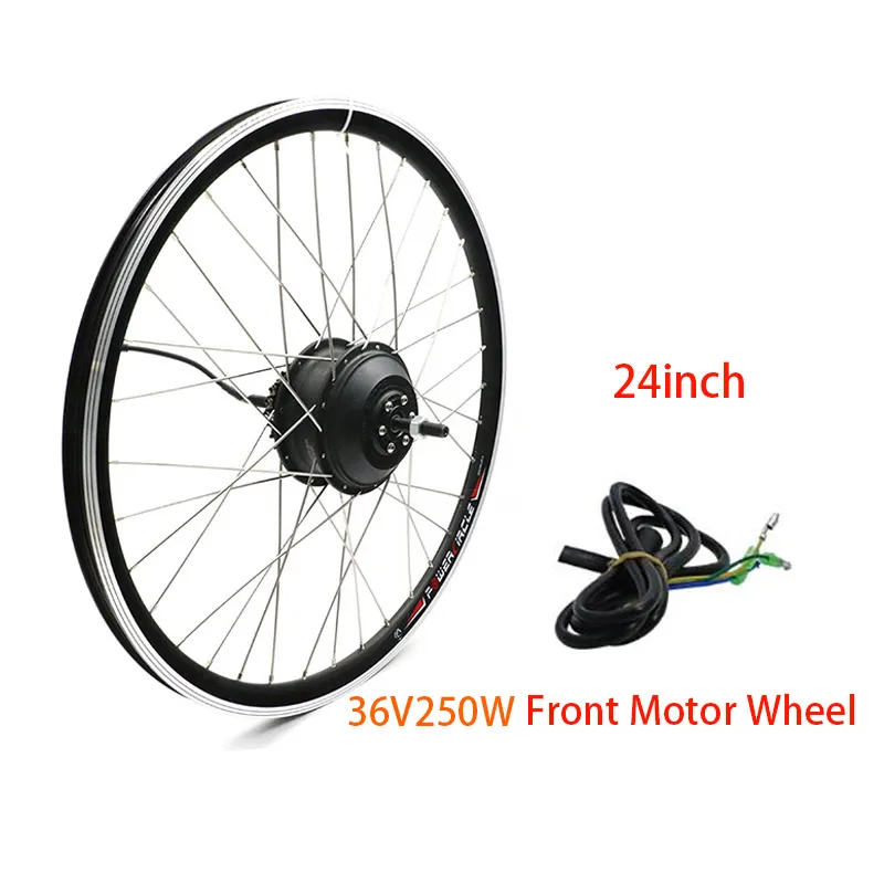 24inch 36V 250W 36 в 250 Вт 350 Вт 500 Вт Электрический велосипед мотор колеса бесщеточный мотор-ступица 2" 24" 2" 700C комплект для переоборудования электрического велосипеда ebike мотор - Цвет: 24inch 36V 250W
