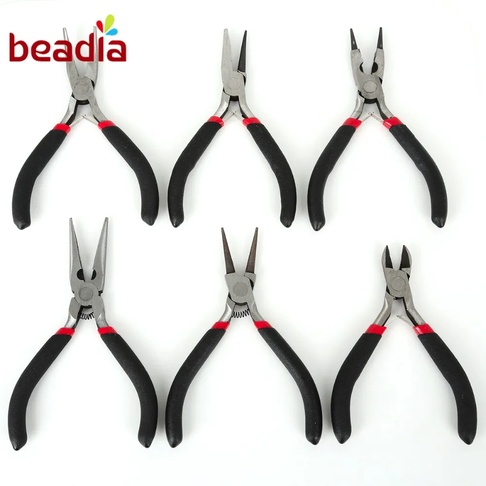 6pcs Electrical Mini Black Nipper Pliers Beading Wire Cable Hand Cutter Cutting 11/12/13cm Jewelry Tools Set Accessories Making | Украшения