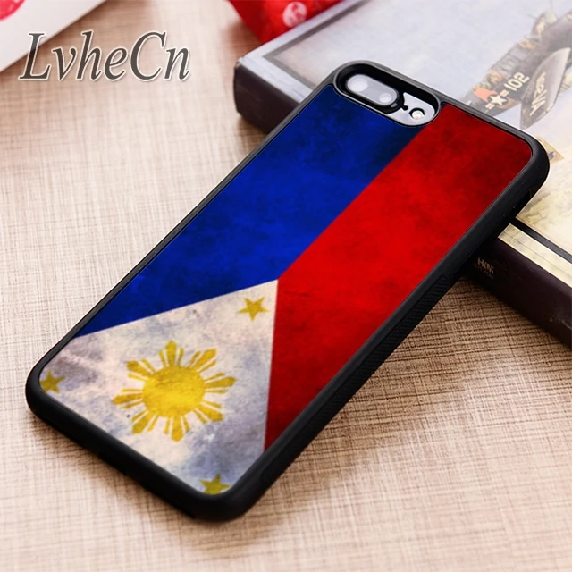 LvheCn Philippines Flag phone Case cover For iPhone 5 6 6s 7 8 plus X XR XS max 11 12 Pro Samsung Galaxy S7 edge S8 S9 S10 | Мобильные
