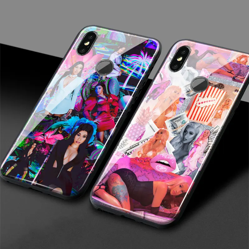 Cardi B коллажи Мягкий силиконовый чехол для телефона Xiaomi Mi 5 S 6X8 9 SE Explore ore Mix 2 2S 3 redmi