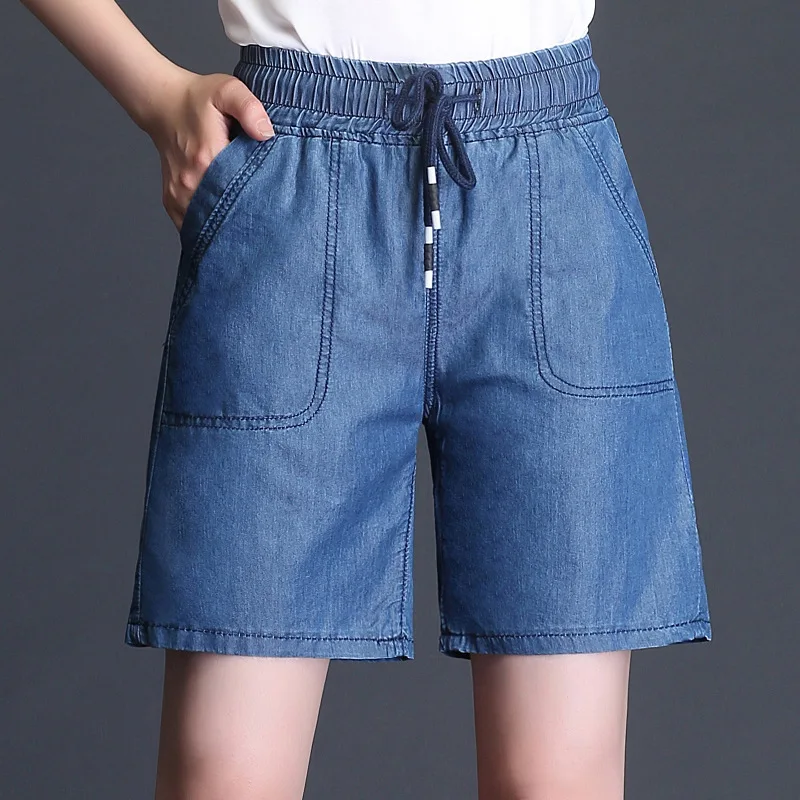 

Summer Plus Size Denim Shorts Women Casual Loose Jean Shorts Harajuku High Waisted Shorts for Women Vintage Jeans Short feminino