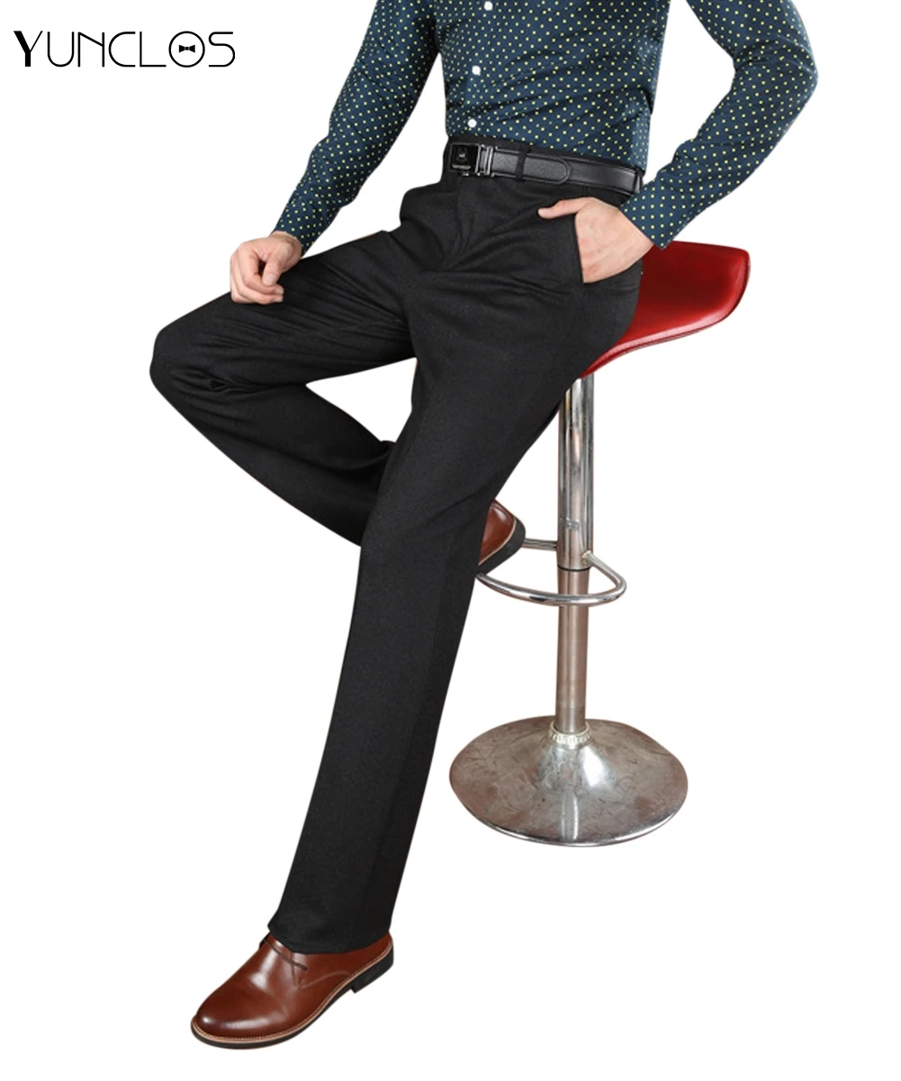 YUNCLOS Новое поступление брюки для мужчин темно серый Pantalon Hombre длинные мужские