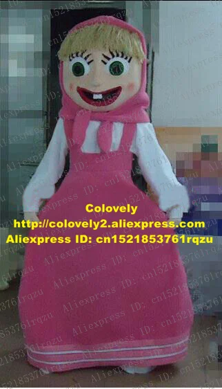 Очаровательный костюм Masa Martha MarSha Marcia Mascotte розового цвета с мультипликационным
