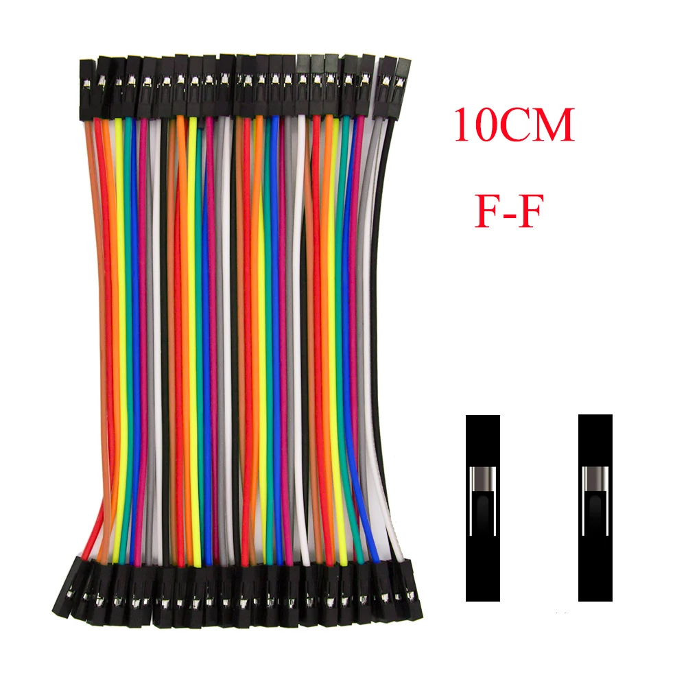 Dupont Line 10 см/20 см/30 см/40 см мужской/женский-мужской или женский-Женский Соединительный провод Dupont кабель для arduino DIY KIT - Цвет: 10CM F-F