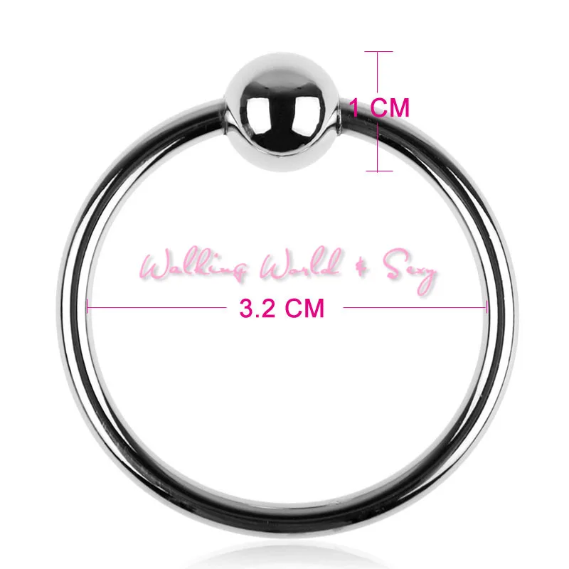 Кольцо из нержавеющей стали с шариками 3 размера фиксирующее кольцо для мужчин