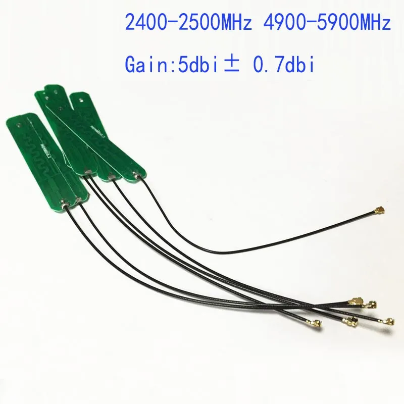 10PC 2.4G  5G dual band antenna  with 5dbi  gain IPEX dual band internal antenna  PCB built-in antenna NEW Wholesale