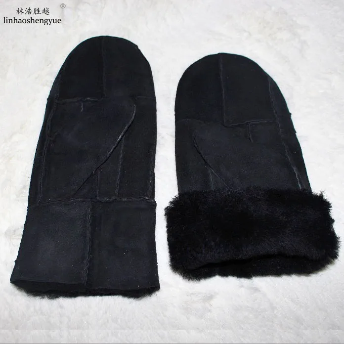 

Linhaoshengyue Winter Warm Glove For Women Sheep Fur Lining