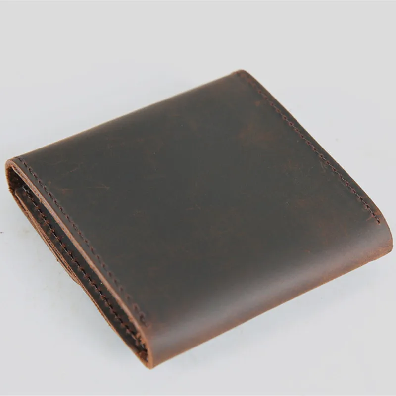 Винтажный Кошелек для монет из натуральной кожи Женский Мужской кошелек с