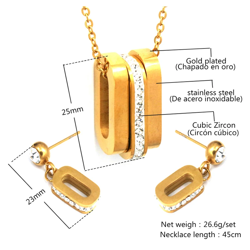 Магазин Bello Joyas Лидер продаж оптовая продажа длинные серьги и ожерелье из