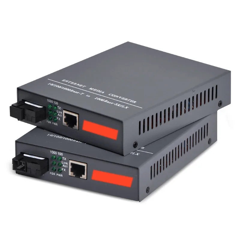 Медиа-конвертер Gigabit Ethernet 1 25 ГБ/сек. одномодовое волокно SC 1000Base-FX до 10/100/1000Base-TX 20 км