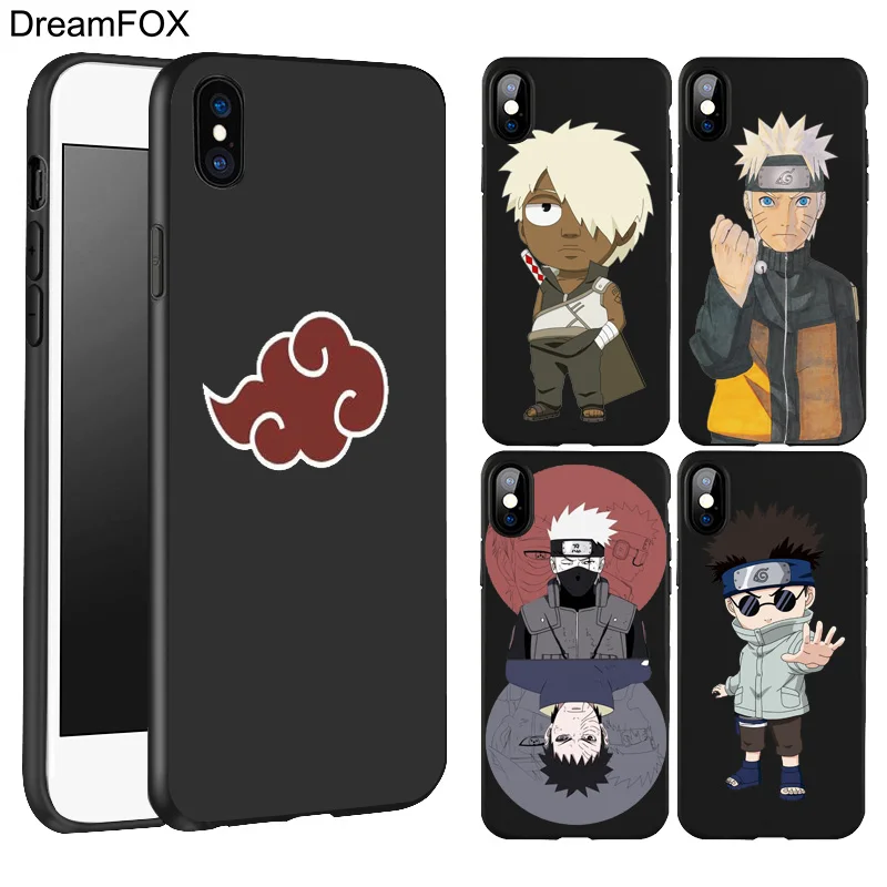 DREAMFOX L036 Аниме Наруто Черный Мягкий ТПУ силиконовый чехол для Apple iPhone 11 Pro XR XS Max X 8 7 6