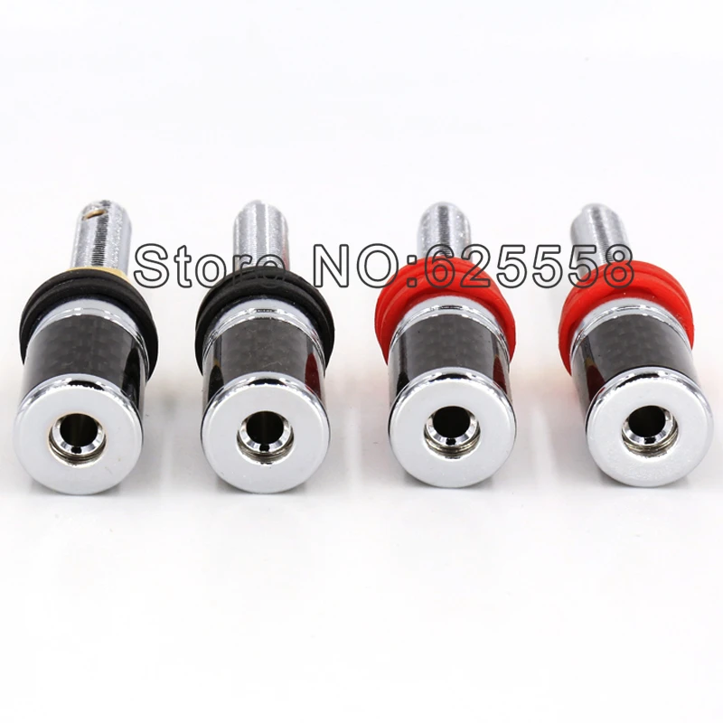 4 шт. клемма для динамика из углеродного волокна с родиевым покрытием|post|post termination