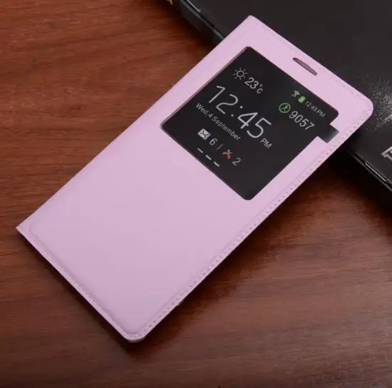 Note3 чип умный чехол для samsung Galaxy Note 3 Флип кожаный чехол samsung Note III N9000 N9005 Окно просмотра Atuo сна