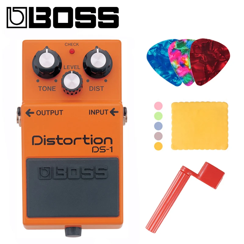 BOSS DS-1 педаль искажения эффектов для гитары басов клавиатуры с искажением уровнем