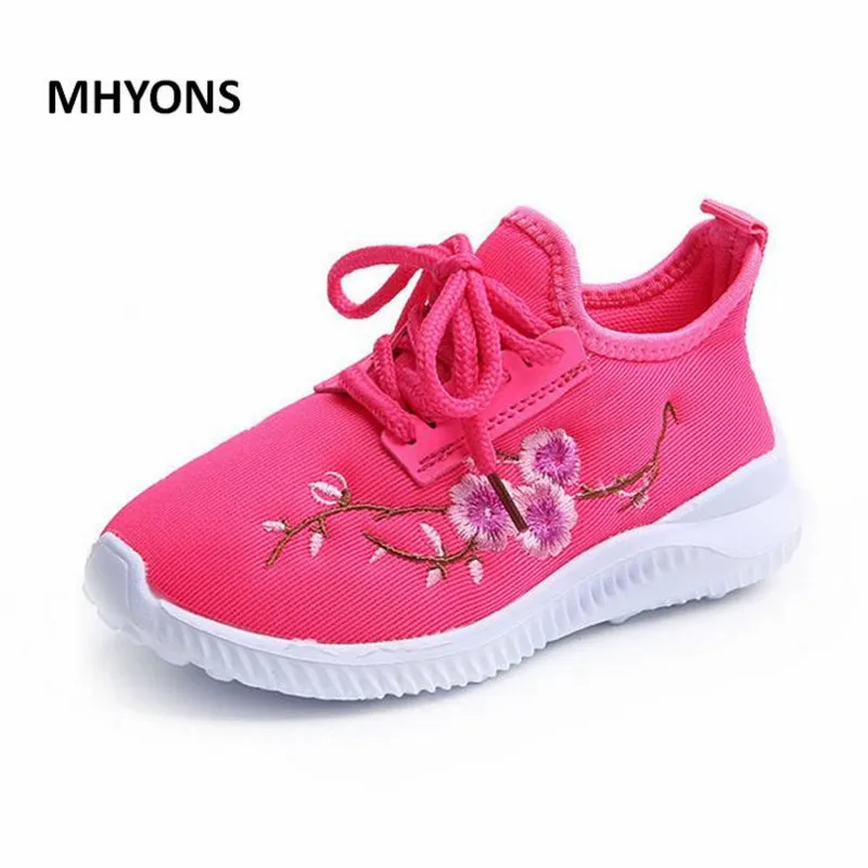 

MHYONS 2019 New Sports Kids Breathable shoes Spring children Casual boys and girls Lace-up Fashion shoes Rubber bottom 1-8 Years