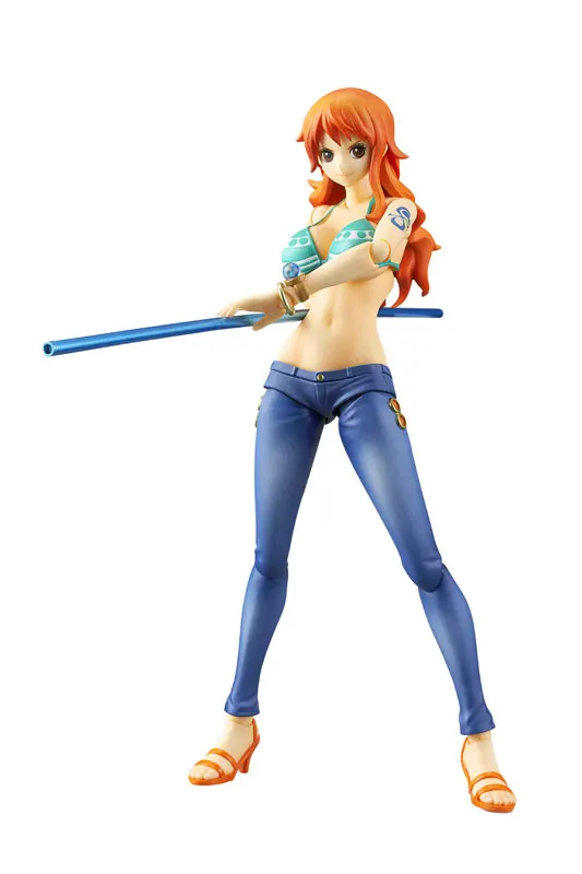Японское аниме ONE PIECE Оригинальные фигурки героев MegaHouse (MH) переменные экшн Nami|variable