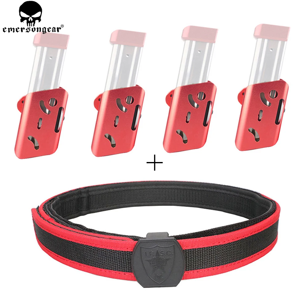 EMERSONGEAR алюминиевая кобура чехол для журналов 4 фото держатель кобуры с пряжка IPSC