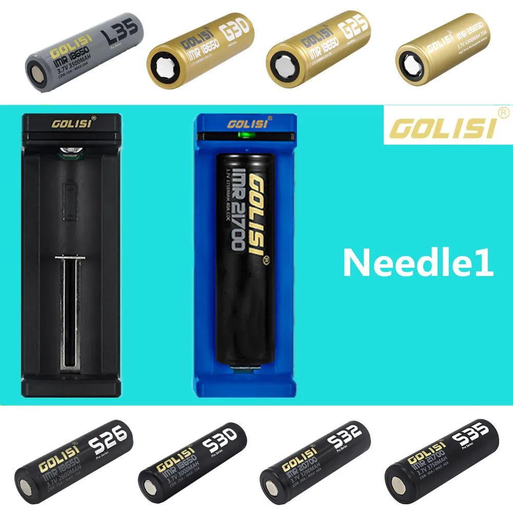Golisi Needle1 Needle2 перезаряжаемые аккумуляторные зарядные устройства с USB портом