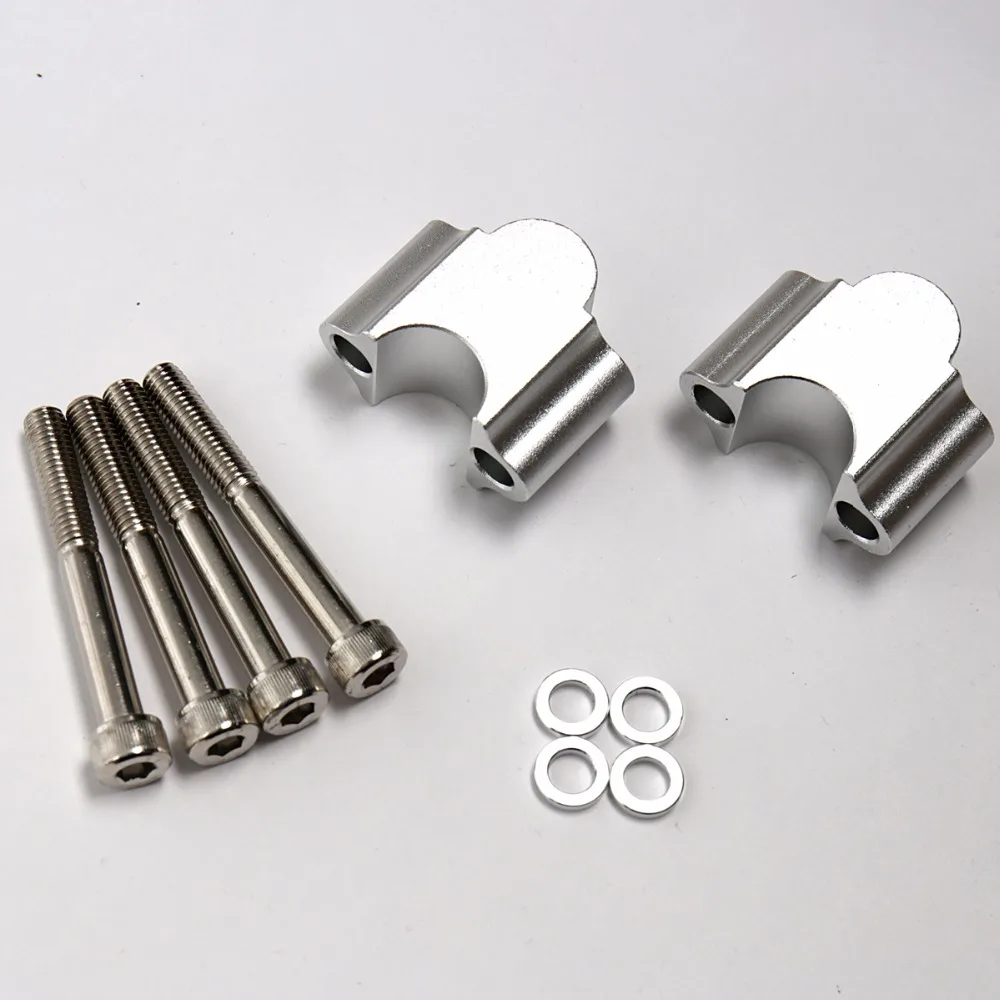 Серебристый Руль Riser Kit 7/8 &quotBars 30 мм для универсальных моделей мотоциклов ATV Dirt Bike |
