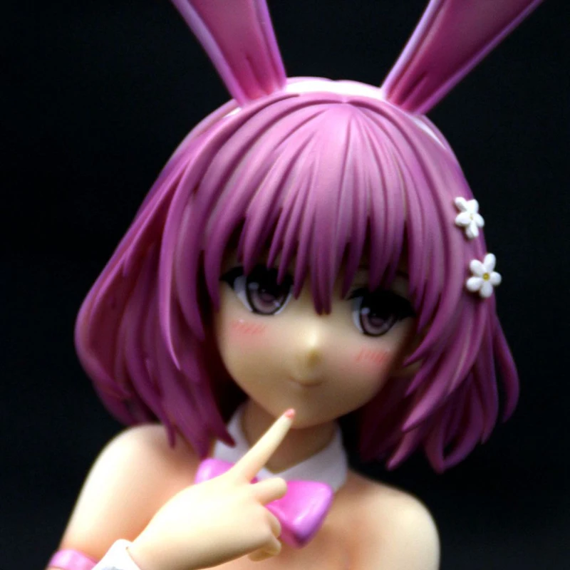 

1/4 B-STYLE Anime Figure Freeing To Love-Ru Darkness: Momo Velia Deviluke Bunny Naked Sexy Resin GK model Collection Toy