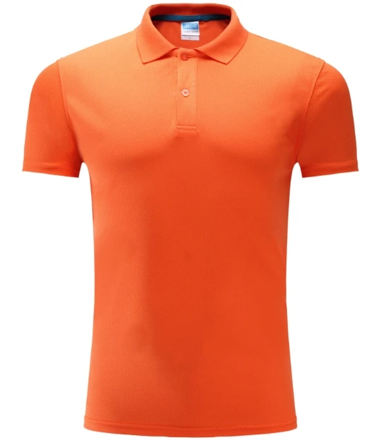 orange blank 10 шт. в партии, рубашки поло dri-fit с теплым виниловым принтом, мужские поло футболки быстро сохнут, поло на заказ, вышивка/стежка, логотип, топ унисекс, рубашки - Цвет: orange blank