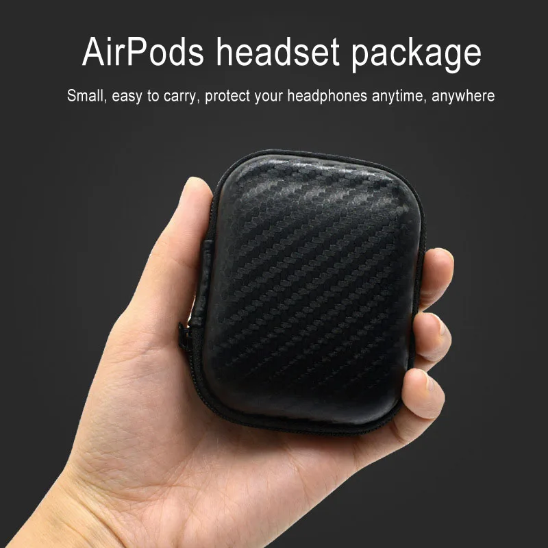 Жесткий Чехол для наушников защитный чехол на молнии ударопрочный Apple AirPods XR649 |