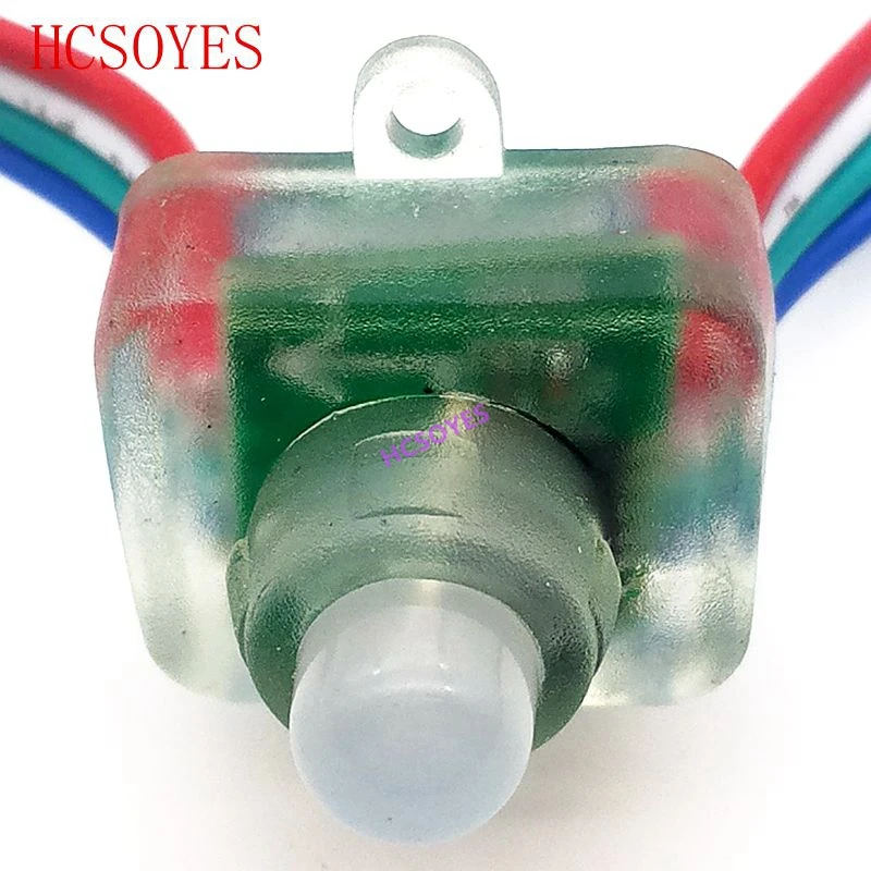 12 мм WS2811 квадратный светодиодный пиксельный модуль диффузный цифровой RGB шнур DC5V
