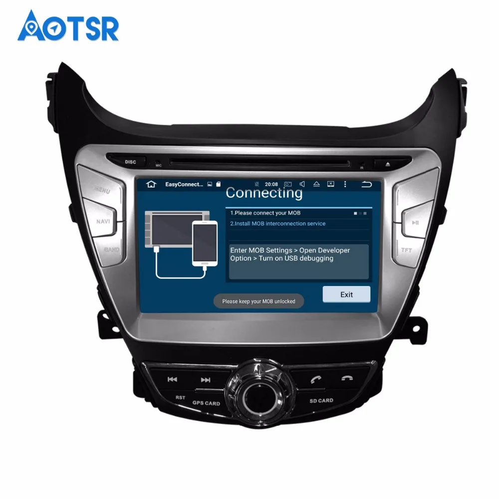 Android 8 1 автомобильный DVD CD плеер GPS навигация Авто Радио стерео для Hyundai ELANTRA 2011 2013