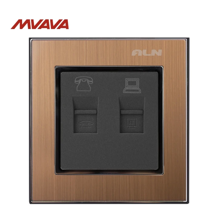 MVAVA TEL RJ11 + разъем для передачи данных RJ45 Компьютерная Телефонная розетка