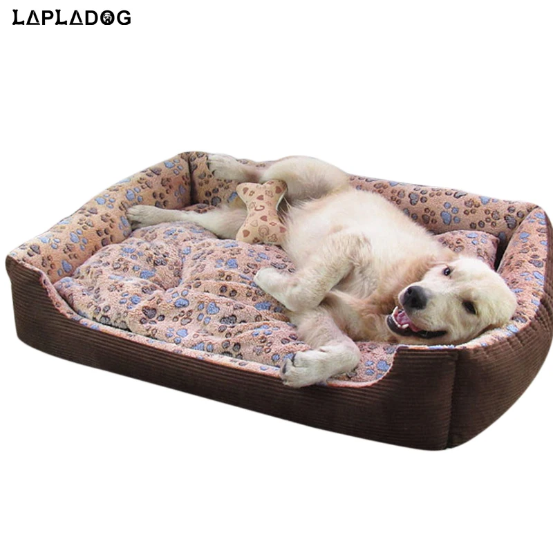 LAPLADOG Двусторонняя Большая кровать для собак маленький средний домик домашних
