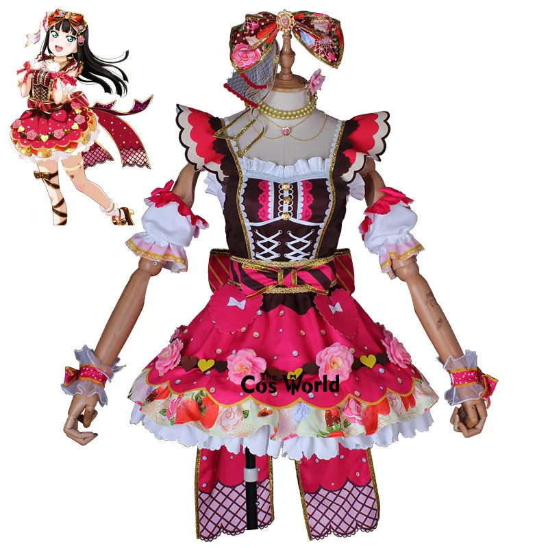 Love Live Sunshine Aqours 9 Characters Chocolate Valentine's Day Takami Chika Kurosawa Dia Anime Cosplay Costumes |