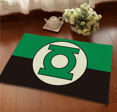 Green Lantern RFWCAK высокое качество Капитан Америка Мстители противоскользящие ковры фланелевые коврики детская комната Домашний декор напольный коврик водопоглощающий коврик - Цвет: Green Lantern