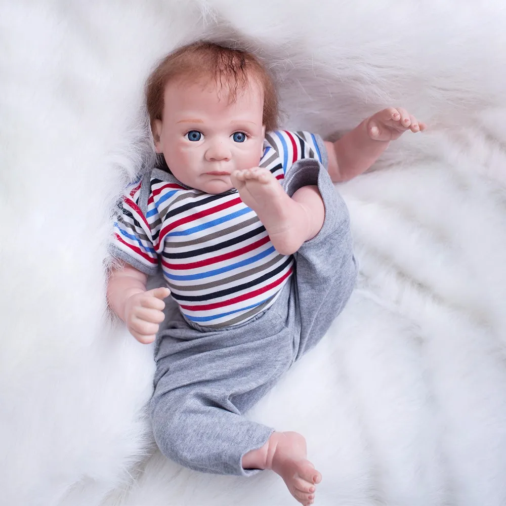 20 дюймов русские силиконовые Reborn Детские куклы PP Хлопок тело Реалистичная кукла