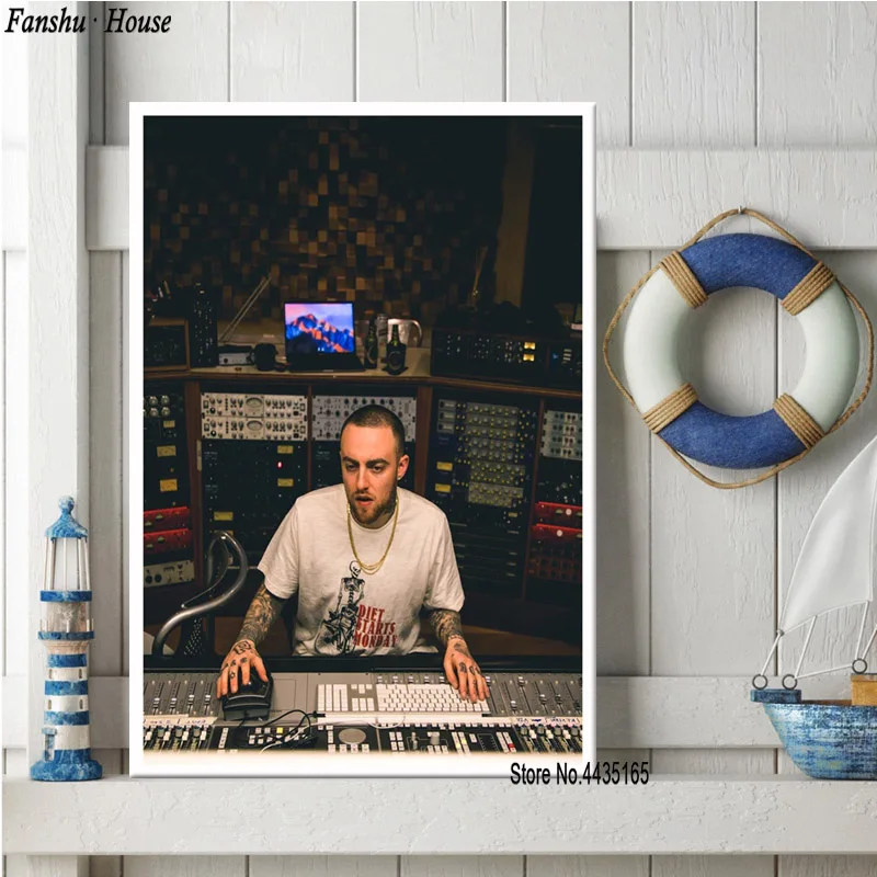 Плакаты и принты Mac Miller R.I.P плакат музыкальный певец звезда декоративная картина