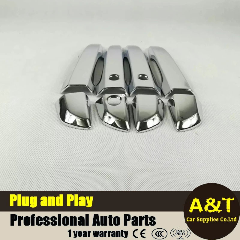 car styling for Honda Civic 2016 2017 model high quality chrome or Carbon fibre door handle cover decoration trim 8 pcs | Автомобили и