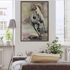 Бегущая лошадь животные современная цифровая печатная картина маслом на холсте настенные картины картина для гостиной настенный Декор