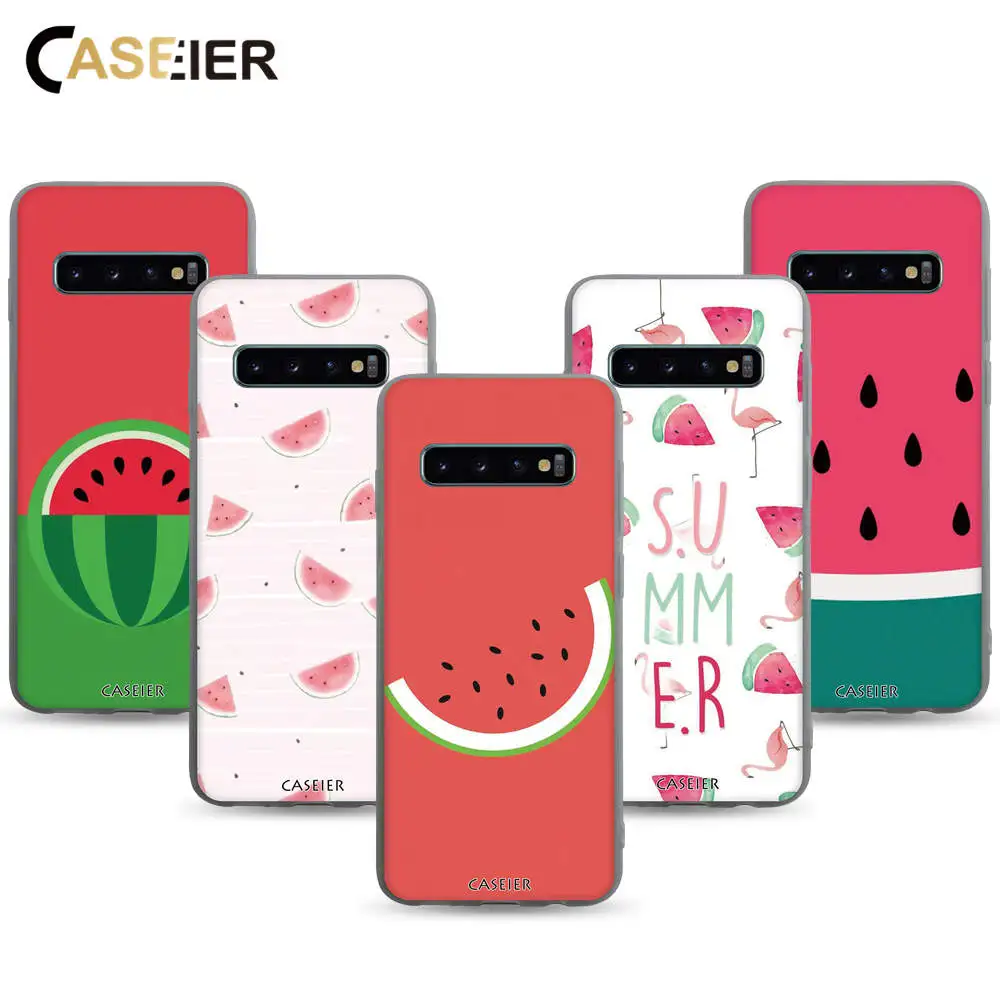 CASEIER чехол для телефона с арбузом Samsung Galaxy S10 S9 S8 Plus S10E милый мягкий силиконовый A8 A7